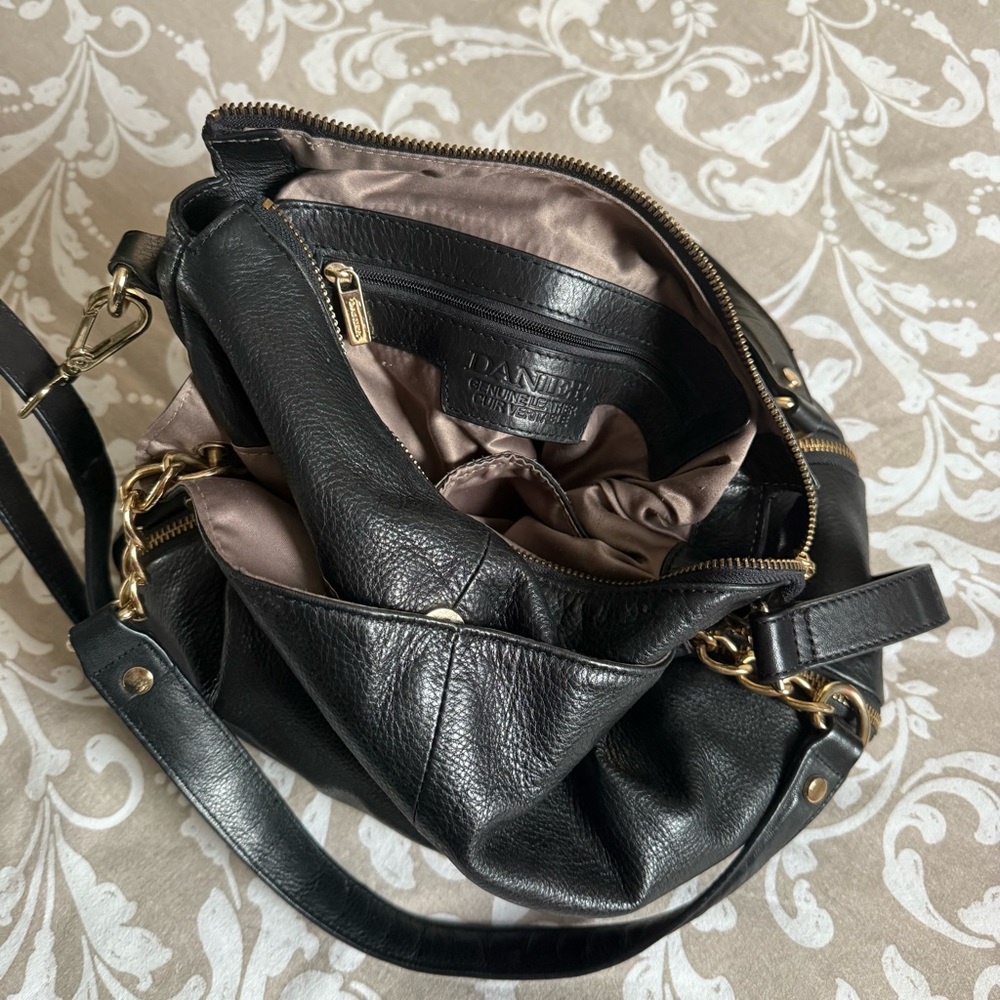 Danier Black Leather Shoulder Bags Duo - Picture 5 of 8